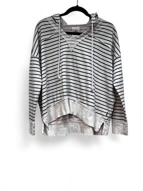 Rip Curl Blue & White Striped Lightweight Hoodie — Size Small